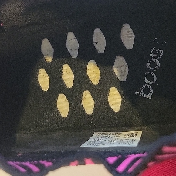 Adidas NMD Boost shoes pink/ black white 3 stripes dieweltmark Sz 9 1/2 Like New - Picture 9 of 9
